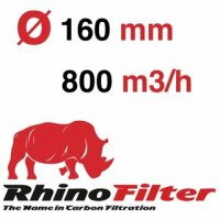 Rhino Pro Aktivkohlefilter 160mm - 800m³/h