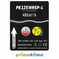 Prima Klima Whisperblower 1 Speed 125mm - 480m³/h